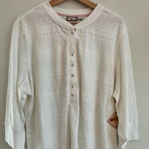 CARRIBEAN JOE women’s sweater (NWT) white Size: 2X